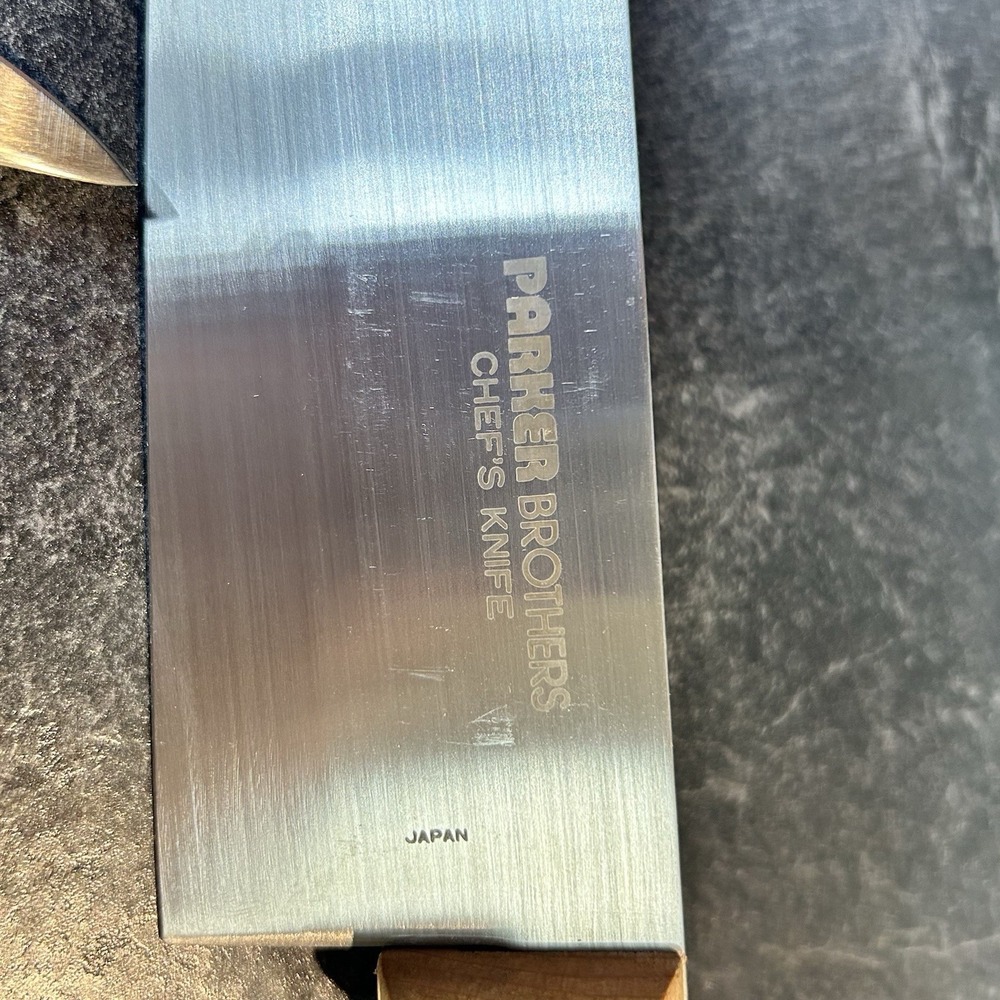 NEW Parker Brothers Japan Stainless Steel Butcher, Chef & Utility Knives W Steel - Picture 6 of 14